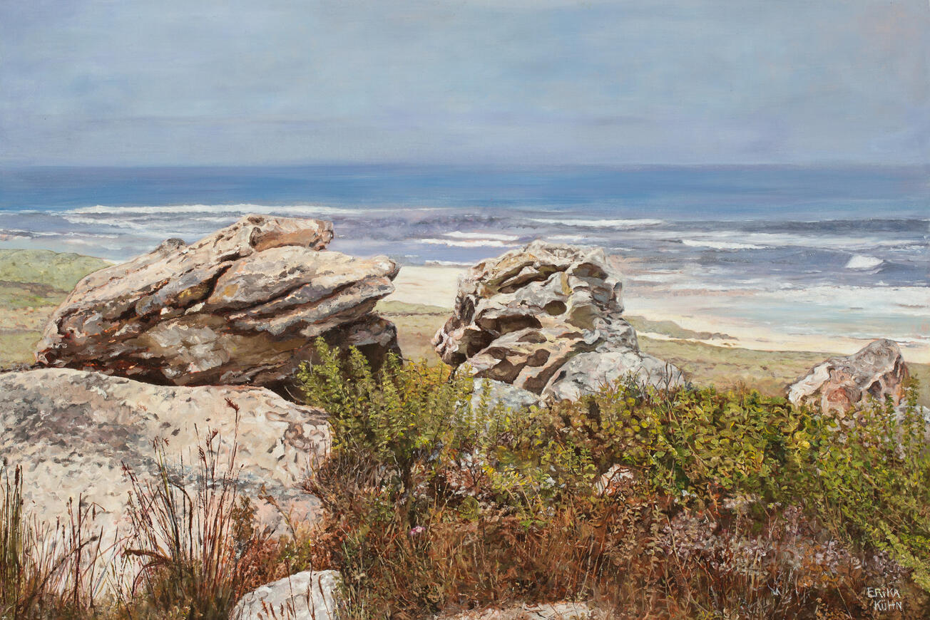 Cape Point Nature Reserve 40cm x 60cm. (Oil on Wood)