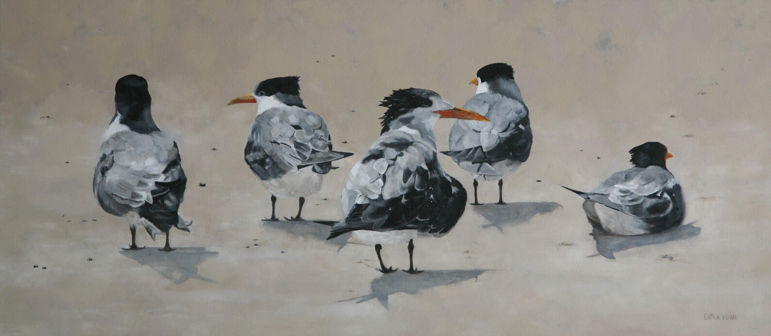 Swift Terns 55cm x 125cm