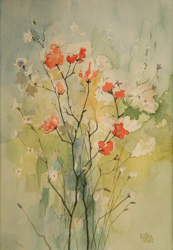 Abstract Spring Blossoms 21cm x 29.4cm (A4)
